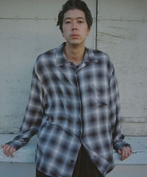 LIDNM（リドム）の「PEACH RAYON OMBRE SHIRT（シャツ/ブラウス・メンズ）」