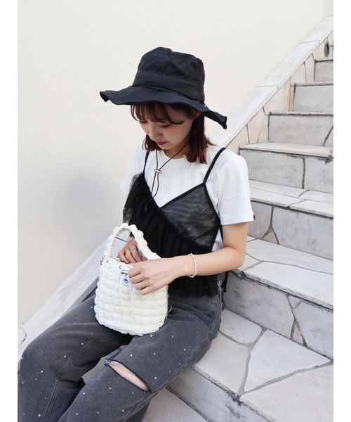 jumelle（ジュメロ）の「Horizon hat（ハット・レディース・ホワイト/ピンク/ブラック・FREE）」の4枚目の写真