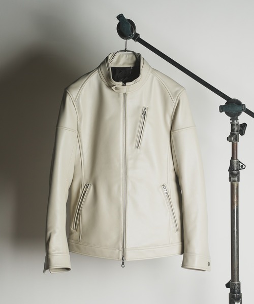 nitca】△○SHEEP LEATHER ライダースブルゾン