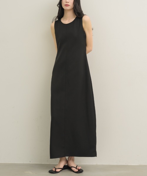 NEUNA（ヌナ）の「バックオープンリボンセミフレアワンピース（ワンピース・レディース・ライトブラック/アイボリー/ブラック・SMALL/MEDIUM/LARGE）」の5枚目の写真