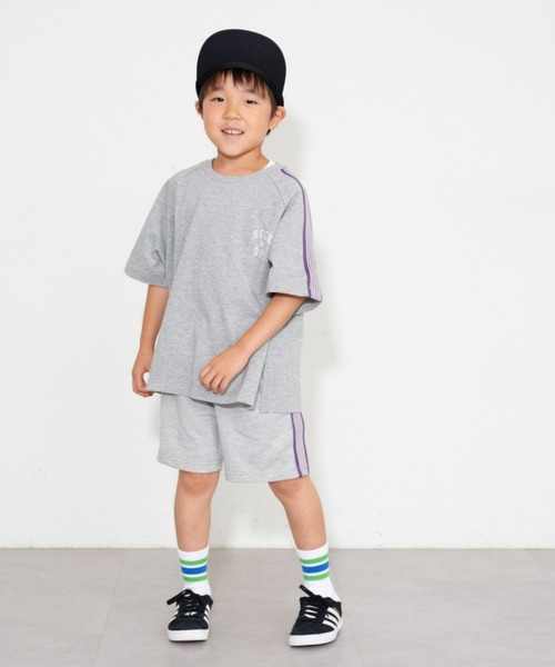 CIAOPANIC TYPY（チャオパニックティピー）の「【KIDS】ラインスウェットショーツ（スウェットパンツ・キッズ・グレー/パープル/スカイブルー・MEDIUM/LARGE/X-LARGE/XX-LARGE/SMALL）」の13枚目の写真