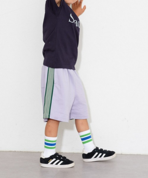 CIAOPANIC TYPY（チャオパニックティピー）の「【KIDS】ラインスウェットショーツ（スウェットパンツ・キッズ・グレー/パープル/スカイブルー・MEDIUM/LARGE/X-LARGE/XX-LARGE/SMALL）」の22枚目の写真