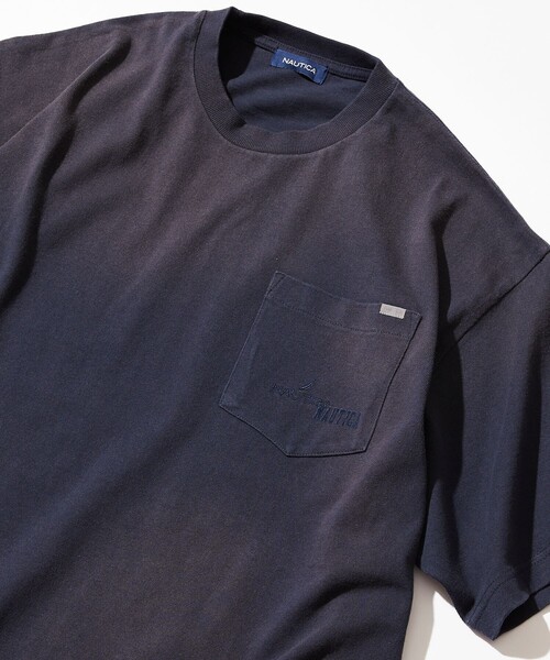 ヒドゥンテック Tシャツ セール】NAUTICA/ノーティカ Garment Dyed Hidden Logo S/S PKT