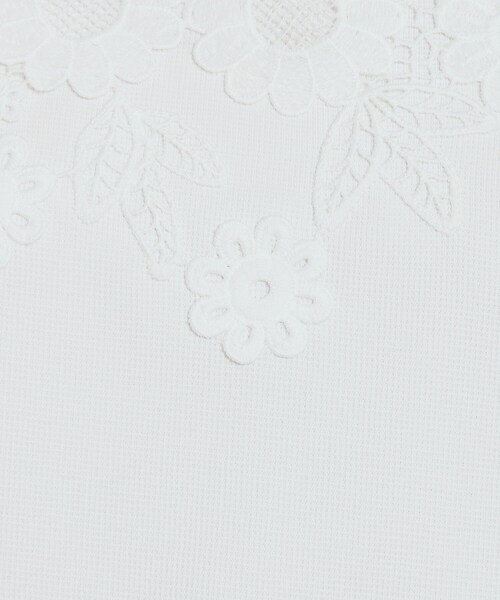 ITS'DEMO(イッツデモ)の「◆【肌触りさらり/手洗い可】フロントレースプルオーバー(Tシャツ/カットソー・レディース・パープル/ブラック/サックスブルー/オフホワイト・00)」の18枚目の写真