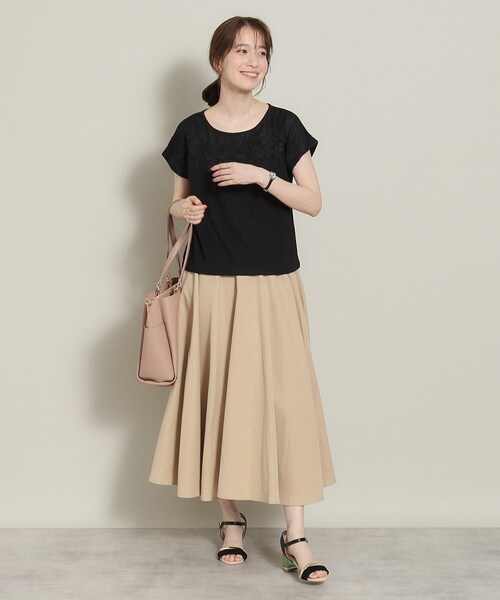 ITS'DEMO(イッツデモ)の「◆【肌触りさらり/手洗い可】フロントレースプルオーバー(Tシャツ/カットソー・レディース・パープル/ブラック/サックスブルー/オフホワイト・00)」の21枚目の写真