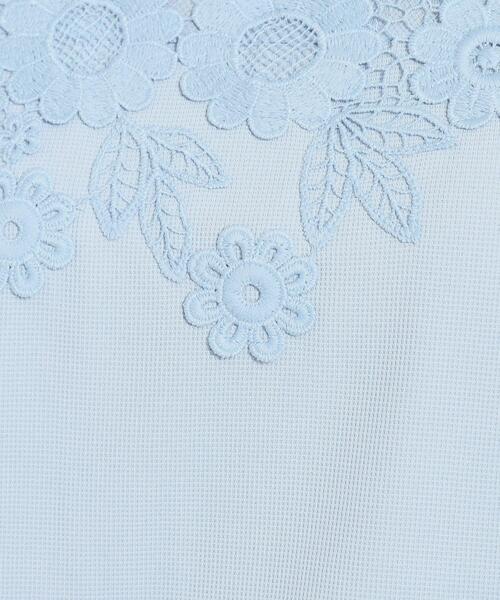 ITS'DEMO(イッツデモ)の「◆【肌触りさらり/手洗い可】フロントレースプルオーバー(Tシャツ/カットソー・レディース・パープル/ブラック/サックスブルー/オフホワイト・00)」の7枚目の写真