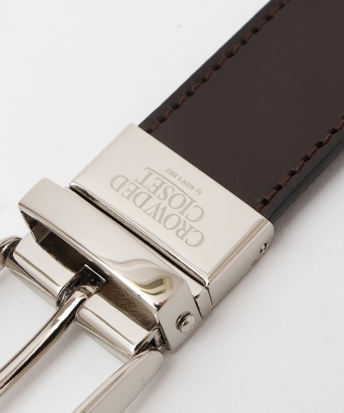 CROWDED CLOSET（クラウデッドクローゼット）の「牛革リバーシブルベルト（ベルト・メンズ・ブラック/ブラウン・FREE）」の8枚目の写真