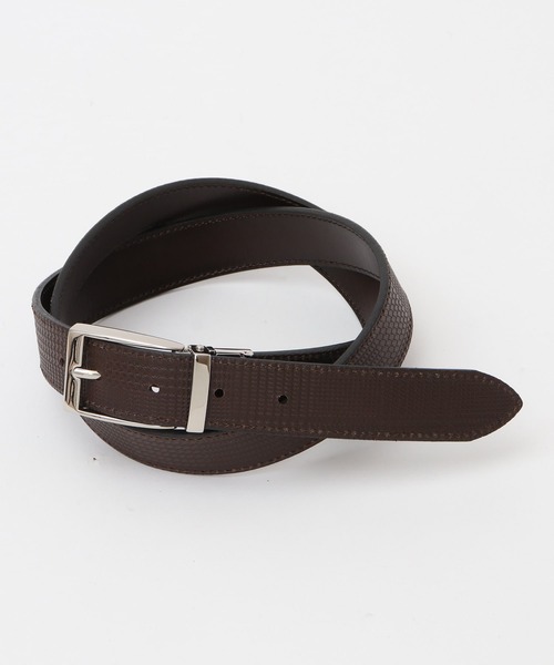CROWDED CLOSET（クラウデッドクローゼット）の「牛革リバーシブルベルト（ベルト・メンズ・ブラック/ブラウン・FREE）」の3枚目の写真