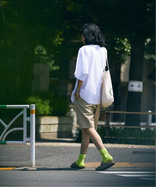 Healthknit(ヘルスニット)の「Healthknit × JOURNAL STANDARD / 別注 ヘンリーネックTシャツ(Tシャツ/カットソー・メンズ・ブラック系その他/グレー/ホワイト・SMALL/LARGE/MEDIUM)」の11枚目の写真