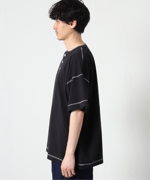 Healthknit(ヘルスニット)の「Healthknit × JOURNAL STANDARD / 別注 ヘンリーネックTシャツ(Tシャツ/カットソー・メンズ・ブラック系その他/グレー/ホワイト・SMALL/LARGE/MEDIUM)」の18枚目の写真