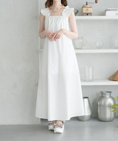 Ambre Neige(アンブルネージュ)の「back ribbon flare shirt dress / バックリボンフレアシャツワンピース(ワンピース・レディース・ブラック/オフホワイト/ネイビー・FREE)」の8枚目の写真
