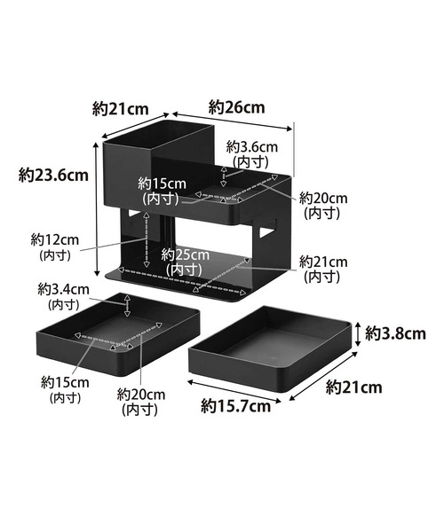tower(タワー) ネイル＆ジェルネイル用品収納ケース（収納グッズ