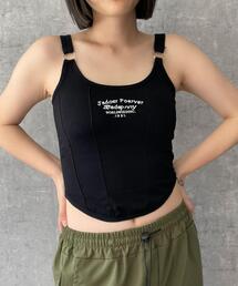 DISPARK/クロップドロゴリングタンクトップ
