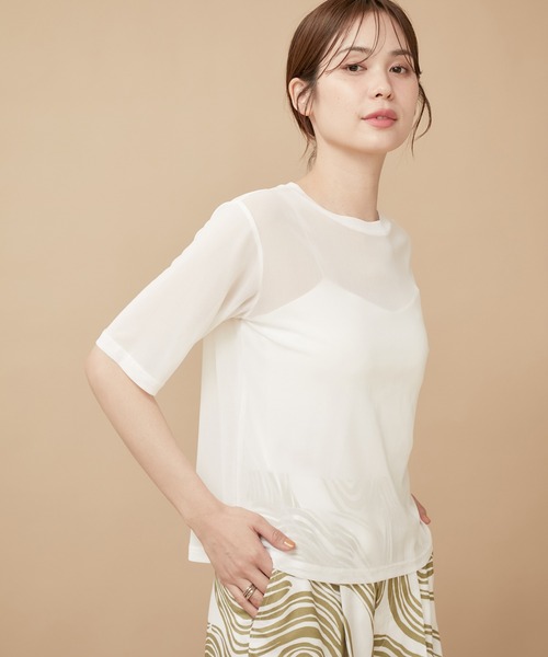 シアーメッシュプルオーバー シアーメッシュプルオーバー｜J'aDoRe JUN ONLINE OUTLET