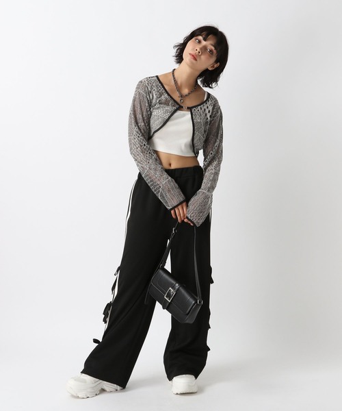 PAGEBOY（ページボーイ）の「キカメッシュホックボレロ（カーディガン/ボレロ・レディース・グレー/ブラック/ブラウン・FREE）」の10枚目の写真