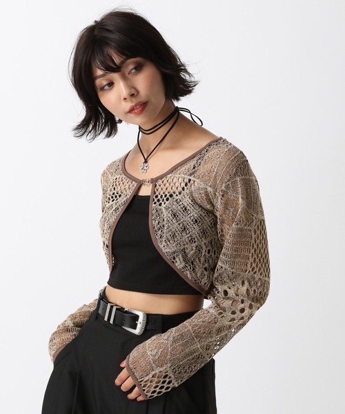 PAGEBOY（ページボーイ）の「キカメッシュホックボレロ（カーディガン/ボレロ・レディース・グレー/ブラック/ブラウン・FREE）」の19枚目の写真