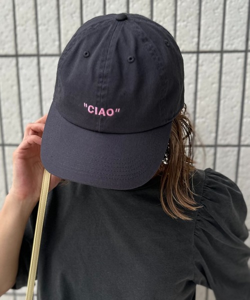 セール】【newhattan】刺繍ロゴCAP・CIAO/マラコス【PT NO