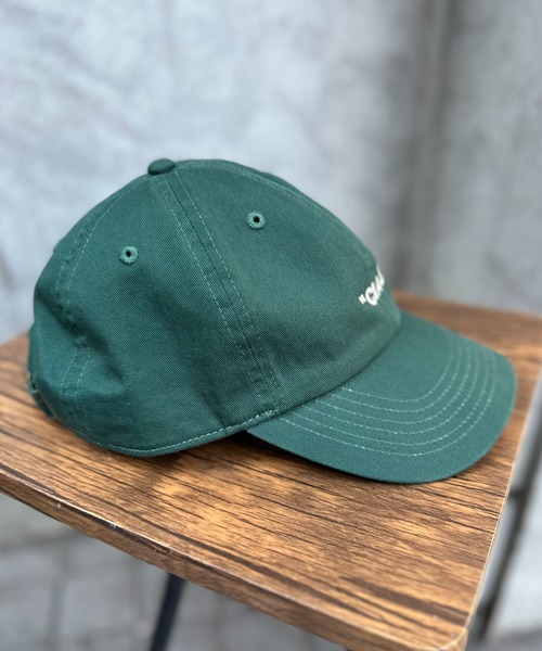 mi via loca（ミヴィアロカ）の「【newhattan】刺繍ロゴCAP・CIAO/マラコス【PT NO. MVL043/044 ※2A】（キャップ・レディース・ブラック/サックスブルー/ダークグリーン/スミクロ/ベージュ/ワインレッド・FREE）」の11枚目の写真