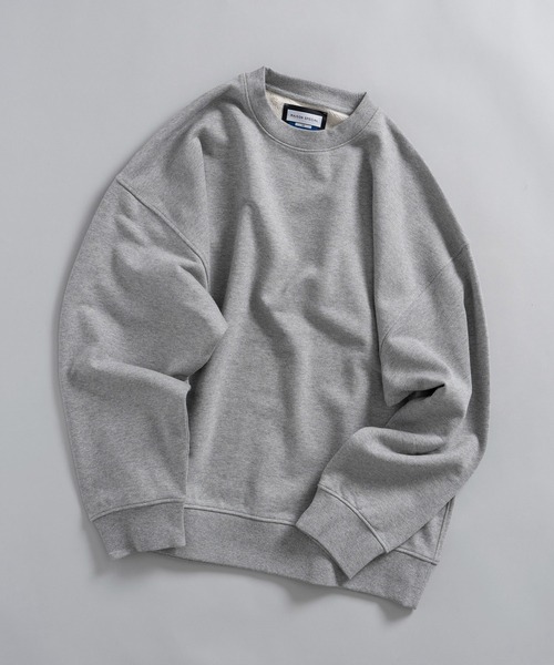MAISON SPECIAL(メゾンスペシャル)の「《UNISEX》【ONE-MILE WEAR】Prime-Over Crew Neck Pullover Sweat/ワンマイルウェアプライムオーバークルーネックスウェットプルオーバー【MAISON SPECIAL/メゾンスペシャル】(スウェット・メンズ・チャコールグレー/グレー/ブルー/ブラック/パープル・0/1/2)」の3枚目の写真