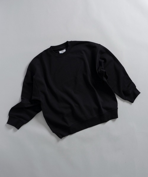 MAISON SPECIAL(メゾンスペシャル)の「《UNISEX》【ONE-MILE WEAR】Prime-Over Crew Neck Pullover Sweat/ワンマイルウェアプライムオーバークルーネックスウェットプルオーバー【MAISON SPECIAL/メゾンスペシャル】(スウェット・メンズ・チャコールグレー/グレー/ブルー/ブラック/パープル・0/1/2)」の2枚目の写真
