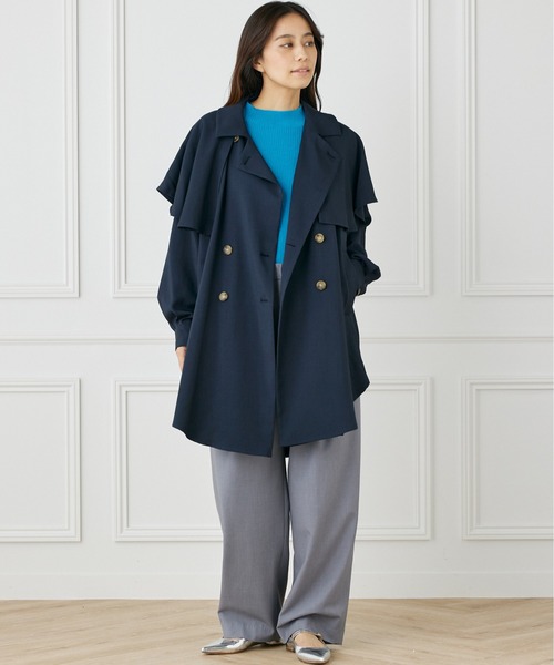 INED CLARO（イネドクラロ）の「ドライツイルトレンチコート（トレンチコート・レディース・カーキ/ネイビー・フリー）」の13枚目の写真