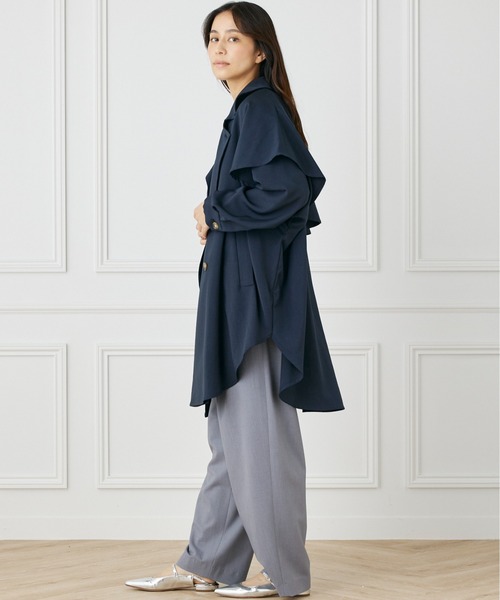 INED CLARO（イネドクラロ）の「ドライツイルトレンチコート（トレンチコート・レディース・カーキ/ネイビー・フリー）」の14枚目の写真