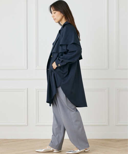 INED CLARO（イネドクラロ）の「ドライツイルトレンチコート（トレンチコート・レディース・カーキ/ネイビー・フリー）」の15枚目の写真