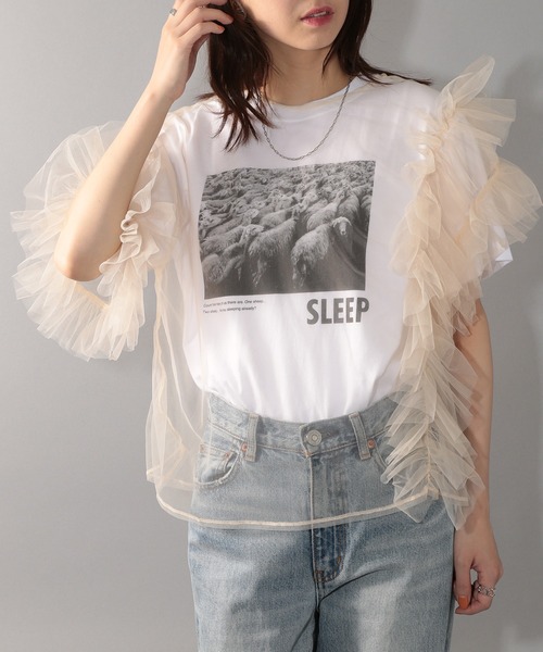 (未使用･未開封品)　 メッセージTシャツベア ホワイト #320535 7z28pnb Confirm tシャツ 25SS Y2K パイピングライン ロゴプリント
