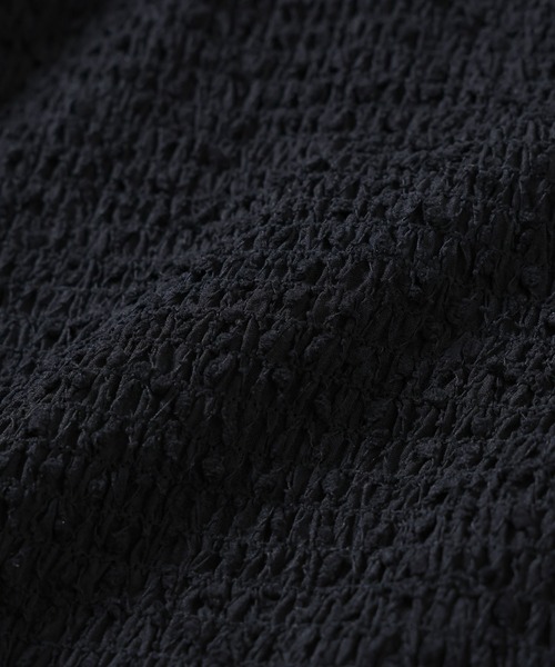 NANO universe（ナノユニバース）の「ファンシーシャーリングバックオープントップス(セットアップ可)（Tシャツ/カットソー・レディース・オフホワイト/ブラック・FREE）」の10枚目の写真