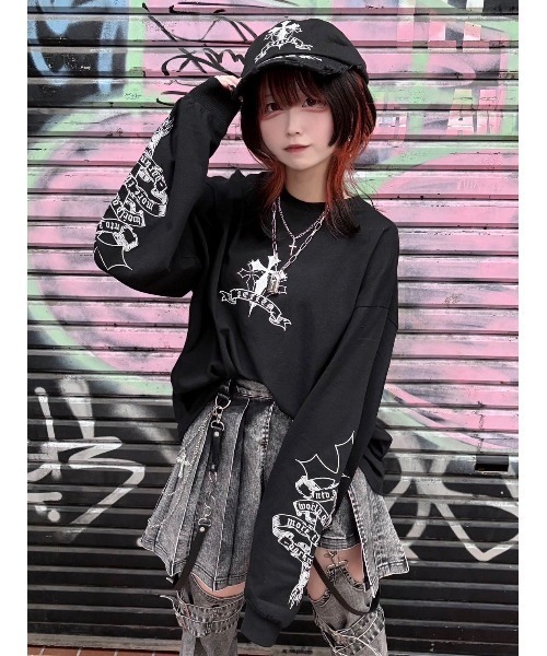 REFLEM/レフレム』レッグカバー付きレイヤードデニムショーパン アクロ