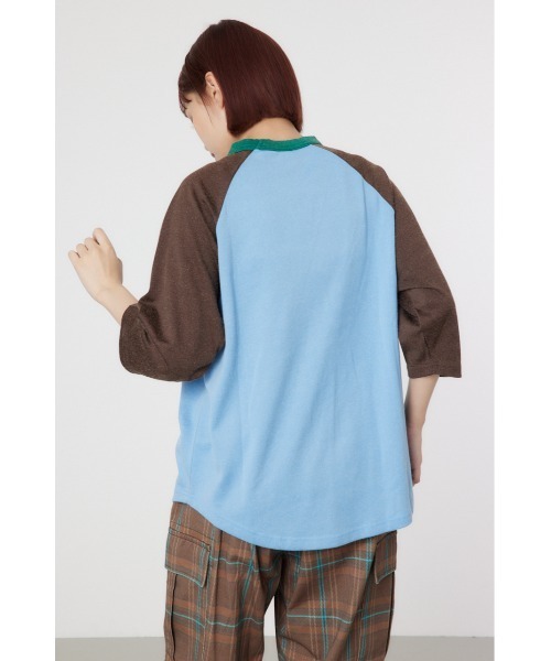 RODEO CROWNS WIDE BOWL（ロデオクラウンズワイドボウル）の「GOOD OLDラグランL/S トップス（Tシャツ/カットソー・レディース・ブルー系その他2/イエロー系その他/グリーン系その他・SMALL/MEDIUM）」の16枚目の写真