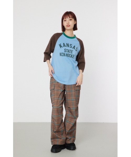 RODEO CROWNS WIDE BOWL（ロデオクラウンズワイドボウル）の「GOOD OLDラグランL/S トップス（Tシャツ/カットソー・レディース・ブルー系その他2/イエロー系その他/グリーン系その他・SMALL/MEDIUM）」の17枚目の写真