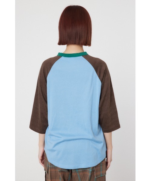 RODEO CROWNS WIDE BOWL（ロデオクラウンズワイドボウル）の「GOOD OLDラグランL/S トップス（Tシャツ/カットソー・レディース・ブルー系その他2/イエロー系その他/グリーン系その他・SMALL/MEDIUM）」の21枚目の写真