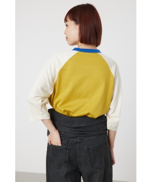 RODEO CROWNS WIDE BOWL（ロデオクラウンズワイドボウル）の「GOOD OLDラグランL/S トップス（Tシャツ/カットソー・レディース・ブルー系その他2/イエロー系その他/グリーン系その他・SMALL/MEDIUM）」の6枚目の写真