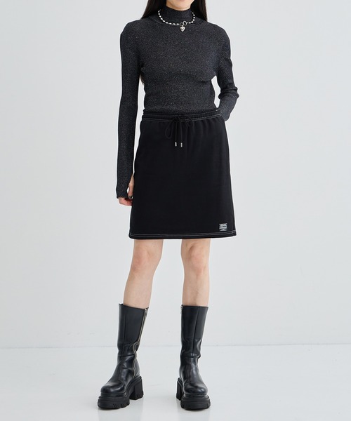 BASICKS（ベイシックス）の「【BASICKS/ベーシックス】Apron Sweat Trouser/エプロンスウェットパンツ（スウェットパンツ・レディース・ブラック/グレー・S）」の4枚目の写真