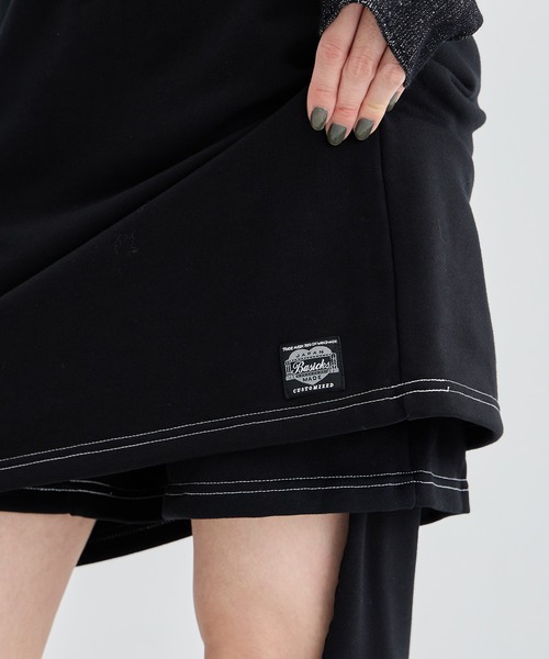 BASICKS（ベイシックス）の「【BASICKS/ベーシックス】Apron Sweat Trouser/エプロンスウェットパンツ（スウェットパンツ・レディース・ブラック/グレー・S）」の10枚目の写真