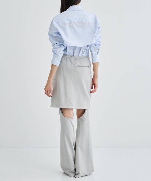 BASICKS（ベイシックス）の「【BASICKS/ベーシックス】Apron Sweat Trouser/エプロンスウェットパンツ（スウェットパンツ・レディース・ブラック/グレー・S）」の18枚目の写真