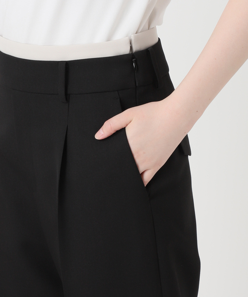 Noble（ノーブル）の「Wウエストストレートパンツ（スラックス