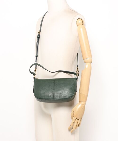 セール】フォッシル 斜めがけバッグ レディース レザー グリーン
