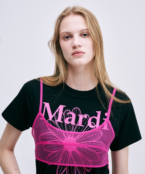 SLIM TSHIRT FLOWERMARDI（Tシャツ/カットソー）｜Mardi