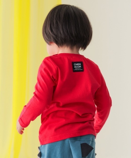 CHEEK ROOM(チークルーム)の「CHEEK ROOM/チークルーム 恐竜時計ロングTシャツ(Tシャツ/カットソー・キッズ・アイボリー/イエロー/レッド・90cm/100cm/110cm/120cm/130cm/80cm)」の8枚目の写真