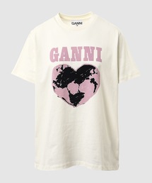 GANNI | Basic Jersey World Relaxed T-shirt(Tシャツ/カットソー)