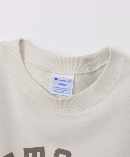 Champion（チャンピオン）の「Champion カレッジクルーネックスウェット（スウェット・メンズ・ブラック/オフホワイト/ブルー/オートミール/ネイビー・M/L/XL）」の7枚目の写真