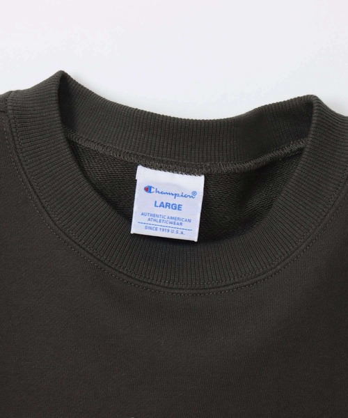 Champion（チャンピオン）の「Champion カレッジクルーネックスウェット（スウェット・メンズ・ブラック/オフホワイト/ブルー/オートミール/ネイビー・M/L/XL）」の10枚目の写真