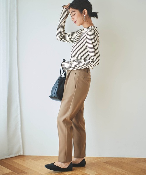 mil(ミル)の「【小柄さんサイズあり】美シルエットテーパードパンツ(その他パンツ・レディース・ブラック/ブルー/モカ・S-Short/M-Short/S-Regular/M-Regular/フリー)」の16枚目の写真