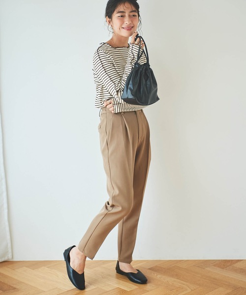 mil(ミル)の「【小柄さんサイズあり】美シルエットテーパードパンツ(その他パンツ・レディース・ブラック/ブルー/モカ・S-Short/M-Short/S-Regular/M-Regular/フリー)」の15枚目の写真