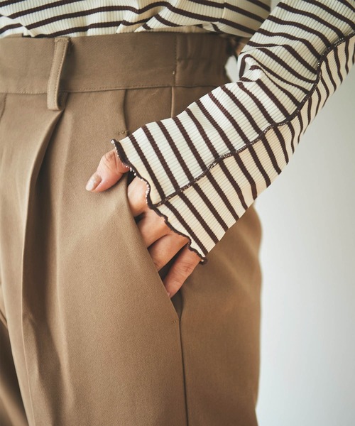 mil(ミル)の「【小柄さんサイズあり】美シルエットテーパードパンツ(その他パンツ・レディース・ブラック/ブルー/モカ・S-Short/M-Short/S-Regular/M-Regular/フリー)」の22枚目の写真