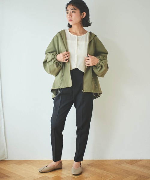 mil(ミル)の「【小柄さんサイズあり】美シルエットテーパードパンツ(その他パンツ・レディース・ブラック/ブルー/モカ・S-Short/M-Short/S-Regular/M-Regular/フリー)」の11枚目の写真