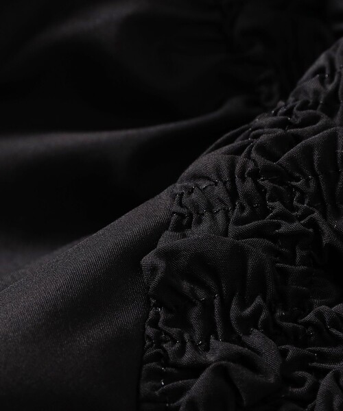 Ray BEAMS（レイビームス）の「シャーリング クルーネック ブラウス（シャツ/ブラウス・レディース・ブラック/ベージュ・ONE SIZE）」の16枚目の写真