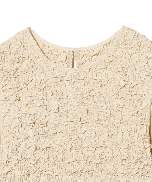 Ray BEAMS（レイビームス）の「シャーリング クルーネック ブラウス（シャツ/ブラウス・レディース・ブラック/ベージュ・ONE SIZE）」の18枚目の写真